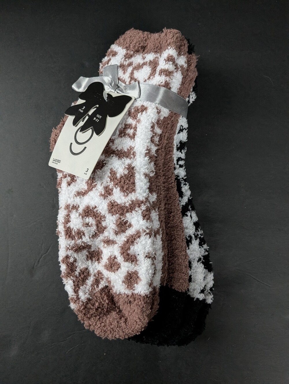 Sockhub Set Of 3 Women's Cozy Animal Print Socks Size 9-11- NWT!